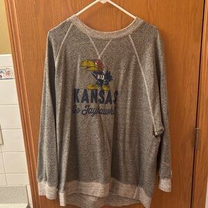 Gray Kansas Jayhawks Sweatshirt